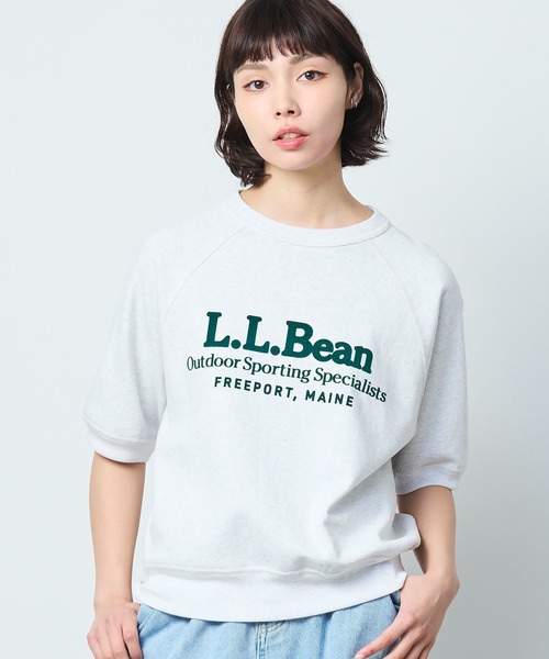 L.L.Bean(エルエルビーン)の「【JAPAN EDITION】ポーテージ・ショートスリーブ・スウェットシャツ(スウェット・レディース・ライトグレー/ネイビー/イエロー/アイボリー・MEDIUM)」の13枚目の写真