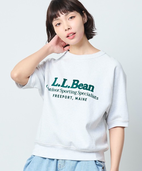 L.L.Bean(エルエルビーン)の「【JAPAN EDITION】ポーテージ・ショートスリーブ・スウェットシャツ(スウェット・レディース・ライトグレー/ネイビー/イエロー/アイボリー・MEDIUM)」の14枚目の写真