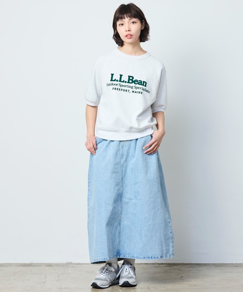 L.L.Bean(エルエルビーン)の「【JAPAN EDITION】ポーテージ・ショートスリーブ・スウェットシャツ(スウェット・レディース・ライトグレー/ネイビー/イエロー/アイボリー・MEDIUM)」の17枚目の写真