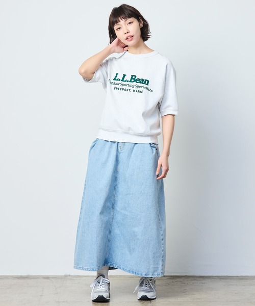 L.L.Bean(エルエルビーン)の「【JAPAN EDITION】ポーテージ・ショートスリーブ・スウェットシャツ(スウェット・レディース・ライトグレー/ネイビー/イエロー/アイボリー・MEDIUM)」の18枚目の写真