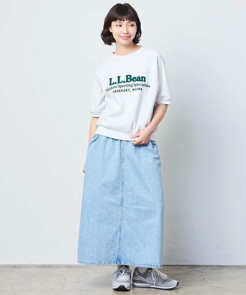 L.L.Bean(エルエルビーン)の「【JAPAN EDITION】ポーテージ・ショートスリーブ・スウェットシャツ(スウェット・レディース・ライトグレー/ネイビー/イエロー/アイボリー・MEDIUM)」の19枚目の写真