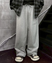 Chikashitsu + | 【Chikashitsu +】studs design overfit sweat pants / 【チカシツプラス】スタッズオーバーサイズスウェットパンツ(スウェットパンツ)