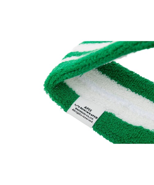 A BATHING APE（アベイシングエイプ）の「BABY DOPPY BADGE HEAD BAND（ヘアバンド・レディース・グリーン・FREE）」の3枚目の写真