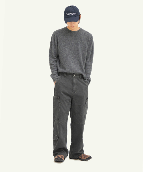 INTEMPOMOOD(インテンポムード)の「ボタンポケットカーゴパンツ_チャコール(その他パンツ・レディース・チャコール・MEDIUM/LARGE/X-LARGE)」の10枚目の写真
