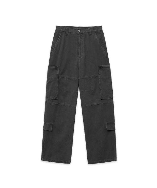 INTEMPOMOOD(インテンポムード)の「ボタンポケットカーゴパンツ_チャコール(その他パンツ・レディース・チャコール・MEDIUM/LARGE/X-LARGE)」の11枚目の写真