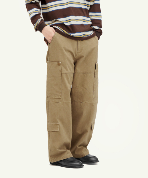 INTEMPOMOOD(インテンポムード)の「ボタンポケットカーゴパンツ_チャコール(その他パンツ・レディース・チャコール・MEDIUM/LARGE/X-LARGE)」の21枚目の写真