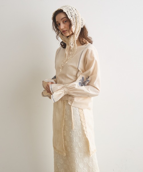 Crisp（クリスプ）の「レースラップスカート（スカート・レディース・アイボリー・FREE）」の14枚目の写真