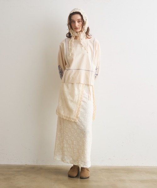 Crisp（クリスプ）の「レースラップスカート（スカート・レディース・アイボリー・FREE）」の17枚目の写真