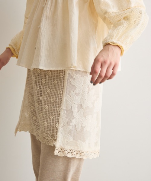 Crisp（クリスプ）の「レースラップスカート（スカート・レディース・アイボリー・FREE）」の2枚目の写真