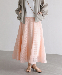 La TOTALITE | 【洗える】シアーチェックパネルスカート(スカート)