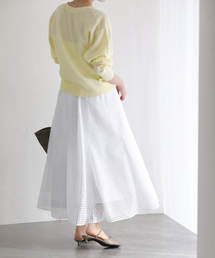 La TOTALITE | 【洗える】シアーチェックパネルスカート(スカート)