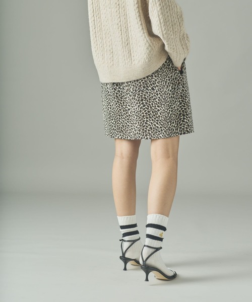 Curensology(カレンソロジー)の「Curensology(カレンソロジー)/<C.S.G>レオパードタイトスカート(スカート・レディース・ホワイト・FREE)」の6枚目の写真