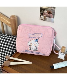 Bling Leads（ブリングリーズ）の「【Bls】【ZA】【Bling Leads】パステル×もこもこポーチ トラベルポーチ（ポーチ）」