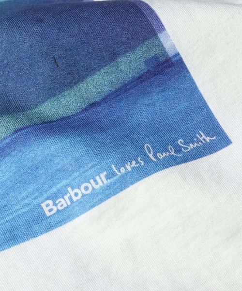 Paul Smith(ポールスミス)の「ウィメンズ Paul Smith Loves Barbour "Scoop" Tシャツ / 165907 MTS1613(Tシャツ/カットソー・レディース・ブルー/オフホワイト・X-SMALL)」の6枚目の写真