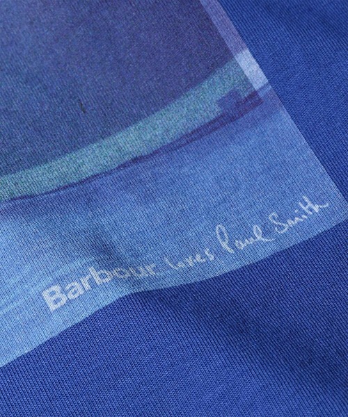Paul Smith(ポールスミス)の「ウィメンズ Paul Smith Loves Barbour "Scoop" Tシャツ / 165907 MTS1613(Tシャツ/カットソー・レディース・ブルー/オフホワイト・X-SMALL)」の11枚目の写真