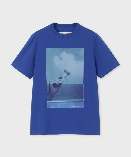 Paul Smith(ポールスミス)の「ウィメンズ Paul Smith Loves Barbour "Scoop" Tシャツ / 165907 MTS1613(Tシャツ/カットソー・レディース・ブルー/オフホワイト・X-SMALL)」の8枚目の写真