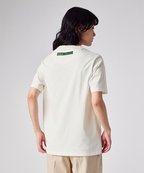 Paul Smith(ポールスミス)の「ウィメンズ Paul Smith Loves Barbour "Scoop" Tシャツ / 165907 MTS1613(Tシャツ/カットソー・レディース・ブルー/オフホワイト・X-SMALL)」の14枚目の写真