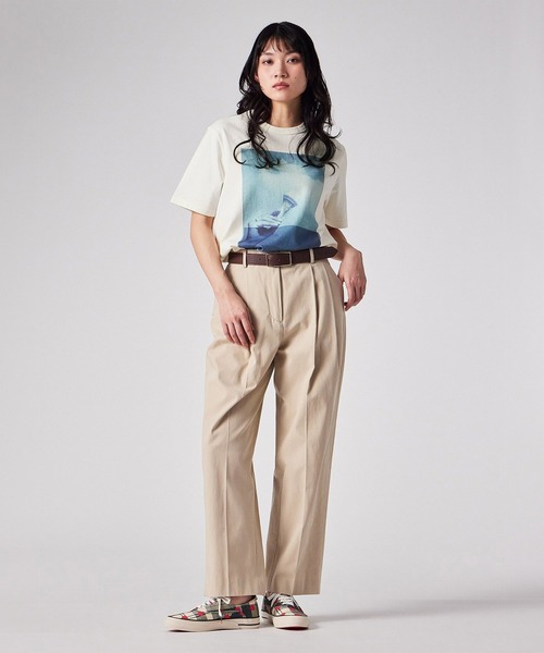 Paul Smith(ポールスミス)の「ウィメンズ Paul Smith Loves Barbour "Scoop" Tシャツ / 165907 MTS1613(Tシャツ/カットソー・レディース・ブルー/オフホワイト・X-SMALL)」の15枚目の写真