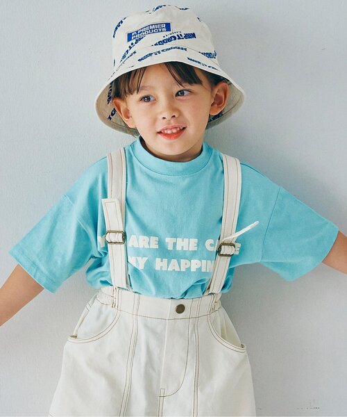 p.premier（ピードットプルミエ）の「【再入荷】イロチ買いしたいシンプルロゴ半袖Tシャツ(キッズサイズ)_リンク（Tシャツ/カットソー・キッズ・オレンジ/パープル/イエロー/ブラウン/ダークブラウン/ピンク/レッド/サーモンピンク/ブルー/クリーム/オフホワイト/ブラック/エメラルド/サックスブルー・80/90/100/110/120/130/140）」の7枚目の写真
