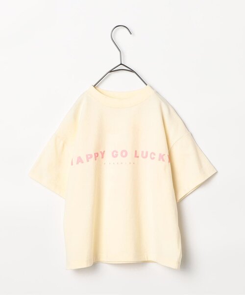 p.premier（ピードットプルミエ）の「【再入荷】イロチ買いしたいシンプルロゴ半袖Tシャツ(キッズサイズ)_リンク（Tシャツ/カットソー・キッズ・オレンジ/パープル/イエロー/ブラウン/ダークブラウン/ピンク/レッド/サーモンピンク/ブルー/クリーム/オフホワイト/ブラック/エメラルド/サックスブルー・80/90/100/110/120/130/140）」の11枚目の写真