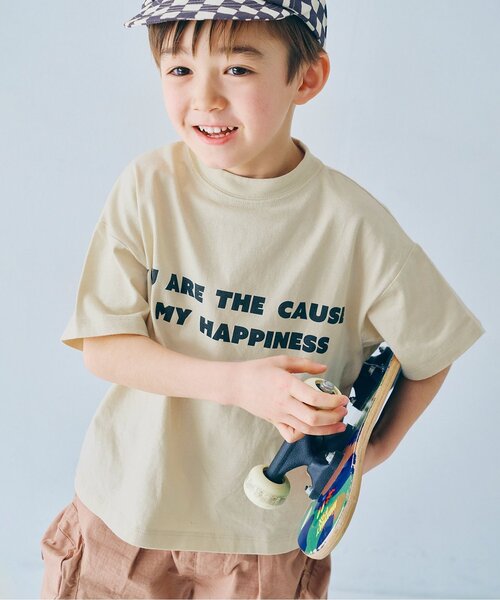 セール】【再入荷】イロチ買いしたいシンプルロゴ半袖Tシャツ(キッズ