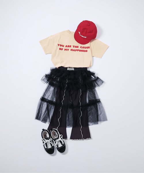 p.premier（ピードットプルミエ）の「【再入荷】イロチ買いしたいシンプルロゴ半袖Tシャツ(キッズサイズ)_リンク（Tシャツ/カットソー・キッズ・オレンジ/パープル/イエロー/ブラウン/ダークブラウン/ピンク/レッド/サーモンピンク/ブルー/クリーム/オフホワイト/ブラック/エメラルド/サックスブルー・80/90/100/110/120/130/140）」の21枚目の写真