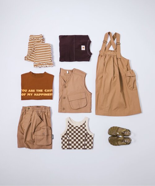 p.premier（ピードットプルミエ）の「【再入荷】イロチ買いしたいシンプルロゴ半袖Tシャツ(キッズサイズ)_リンク（Tシャツ/カットソー・キッズ・オレンジ/パープル/イエロー/ブラウン/ダークブラウン/ピンク/レッド/サーモンピンク/ブルー/クリーム/オフホワイト/ブラック/エメラルド/サックスブルー・80/90/100/110/120/130/140）」の22枚目の写真