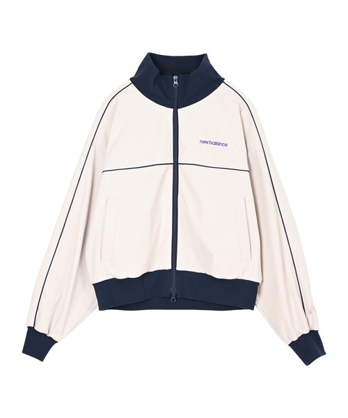 NEW BALANCE（ニューバランス）の「レトロジャージージャケット（ジャージ・レディース・ベージュ/サックスブルー・SMALL/MEDIUM/LARGE/X-LARGE）」の6枚目の写真
