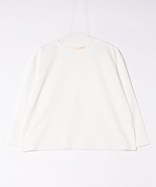 MELROSE claire(メルローズ クレール)の「【コットンミックスミニ裏毛着回しプルオーバー】(Tシャツ/カットソー・レディース・オフホワイト/トップグレー/ブルー/グリーン系その他・FREE)」の1枚目の写真