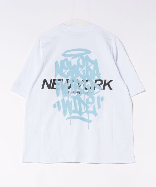 NEW ERA（ニューエラ）の「NEW ERA/ニューエラ メンズ 半袖 Tシャツ バックプリント SS OS CT TEEGGING（Tシャツ/カットソー・メンズ・ホワイト/ブラック/ブルーグレー・XXL/M/L/XL）」の5枚目の写真