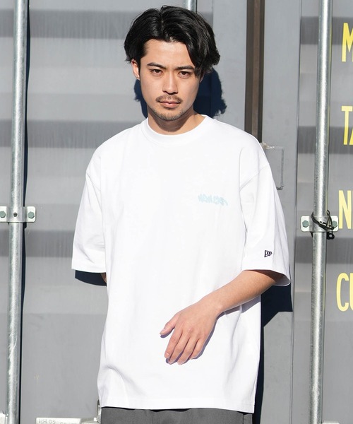 NEW ERA（ニューエラ）の「NEW ERA/ニューエラ メンズ 半袖 Tシャツ バックプリント SS OS CT TEEGGING（Tシャツ/カットソー・メンズ・ホワイト/ブラック/ブルーグレー・XXL/M/L/XL）」の7枚目の写真