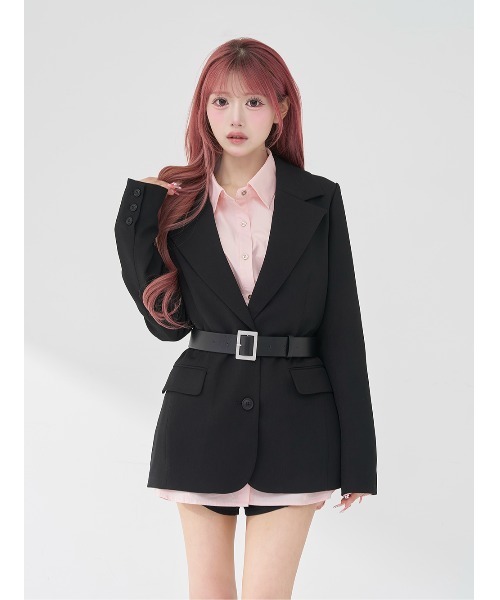 Darich♡ウエストマークテーラードジャケット　(BLK・Sサイズ) ウエストマークテーラードジャケット（テーラードジャケット）｜Darich