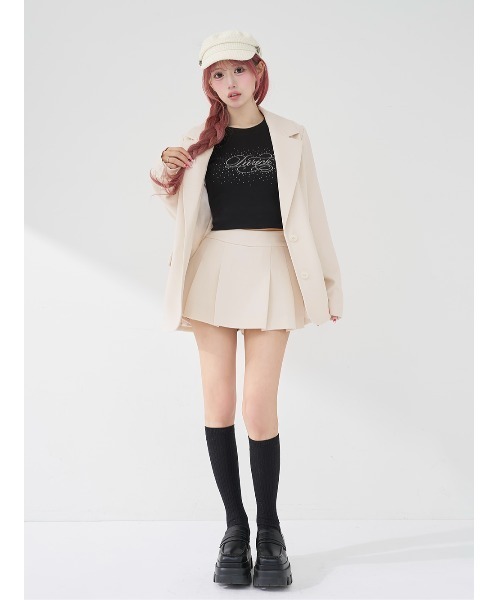 Darich（ダーリッチ）の「ウエストマークテーラードジャケット（テーラードジャケット・レディース・ベージュ/ピンク/ブラック/アイボリー/グレー・M/S）」の19枚目の写真