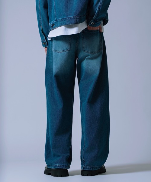 NULL（ヌル）の「【nl】【Unisex】ワイド フレア デニムパンツ（デニムパンツ・メンズ・ブラック/ブルー/サックスブルー/ブラック系・X-LARGE/LARGE/MEDIUM/SMALL）」の19枚目の写真