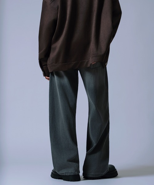 NULL（ヌル）の「【nl】【Unisex】ワイド フレア デニムパンツ（デニムパンツ・メンズ・ブラック/ブルー/サックスブルー/ブラック系・X-LARGE/LARGE/MEDIUM/SMALL）」の11枚目の写真