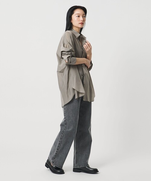 MARW UNITED ARROWS（マルゥ ユナイテッドアローズ）の「＜MARW UNITED ARROWS＞シアー シャツ（シャツ/ブラウス・レディース・モカ/ライトグレー/ホワイト・FREE）」の12枚目の写真
