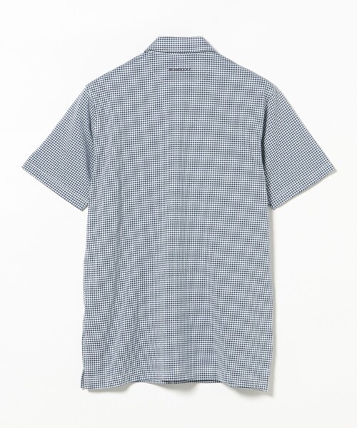 BEAMS GOLF(ビームスゴルフ)の「PURPLE LABEL / ストレッチ サッカー ギンガム シャツ(ポロシャツ・メンズ・ネイビー/サックスブルー/グレー・MEDIUM/SMALL/X-LARGE/LARGE)」の9枚目の写真
