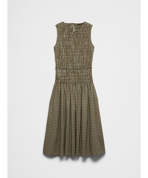 BANANA REPUBLIC FACTORY STORE（バナナリパブリック ファクトリーストア）の「BANANA REPUBLIC FACTORY STORE　　シアサッカー スモッキング ワンピース（ワンピース・レディース・グリーン/ブラック・XS/S/M/L）」の5枚目の写真