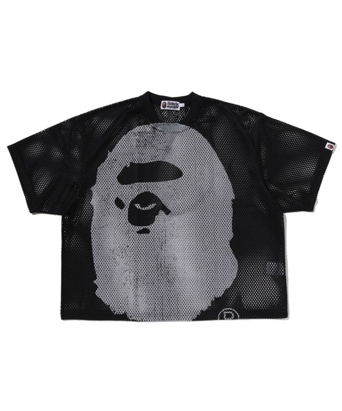トップス A BATHING APE T WATER PRINT APE HEAD MESH RELAXED FIT TEE（Tシャツ/カットソー）｜A