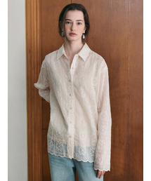 LENINA（レニーナ）の「ADELINE lace oversized shirt_IVORY（シャツ/ブラウス）」