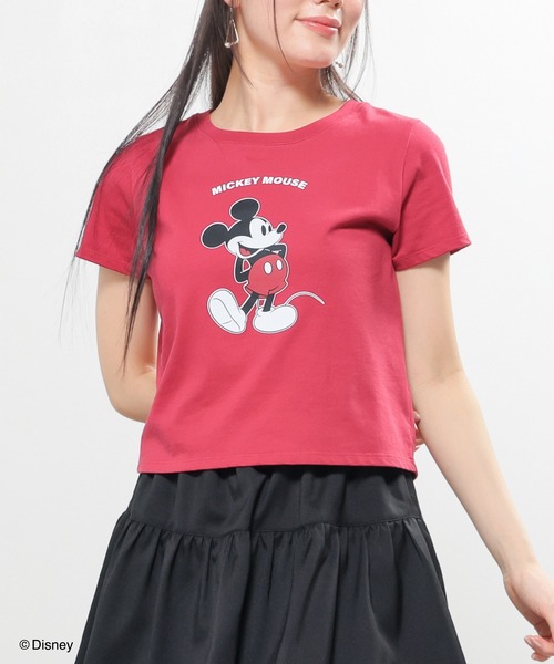 Honeys(ハニーズ)の「ディズニー/コンパクトTシャツ(Tシャツ/カットソー・レディース・ホワイト/ピンク/レッド/ブラック/イエロー・L/M/S)」の5枚目の写真