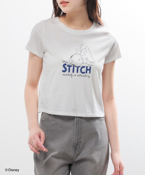 Honeys(ハニーズ)の「ディズニー/コンパクトTシャツ(Tシャツ/カットソー・レディース・ホワイト/ピンク/レッド/ブラック/イエロー・L/M/S)」の1枚目の写真