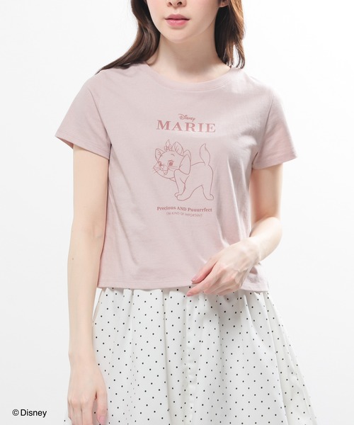 Honeys(ハニーズ)の「ディズニー/コンパクトTシャツ(Tシャツ/カットソー・レディース・ホワイト/ピンク/レッド/ブラック/イエロー・L/M/S)」の4枚目の写真