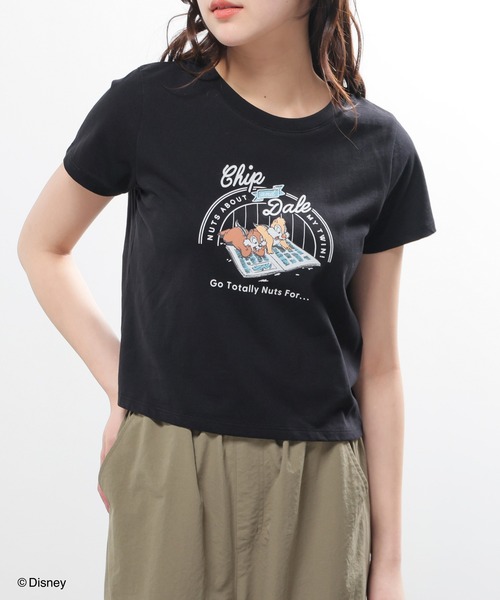 Honeys(ハニーズ)の「ディズニー/コンパクトTシャツ(Tシャツ/カットソー・レディース・ホワイト/ピンク/レッド/ブラック/イエロー・L/M/S)」の2枚目の写真