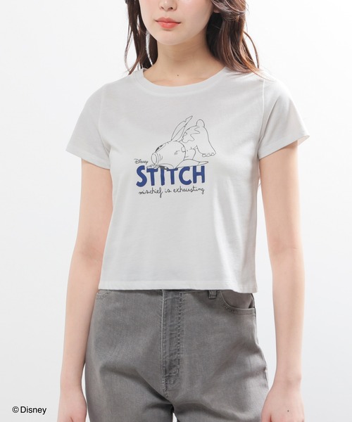 Honeys(ハニーズ)の「ディズニー/コンパクトTシャツ(Tシャツ/カットソー・レディース・ホワイト/ピンク/レッド/ブラック/イエロー・L/M/S)」の6枚目の写真