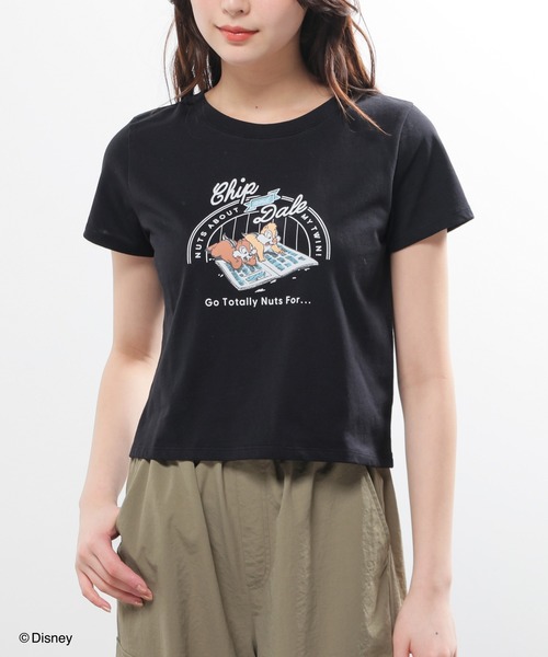 Honeys(ハニーズ)の「ディズニー/コンパクトTシャツ(Tシャツ/カットソー・レディース・ホワイト/ピンク/レッド/ブラック/イエロー・L/M/S)」の9枚目の写真