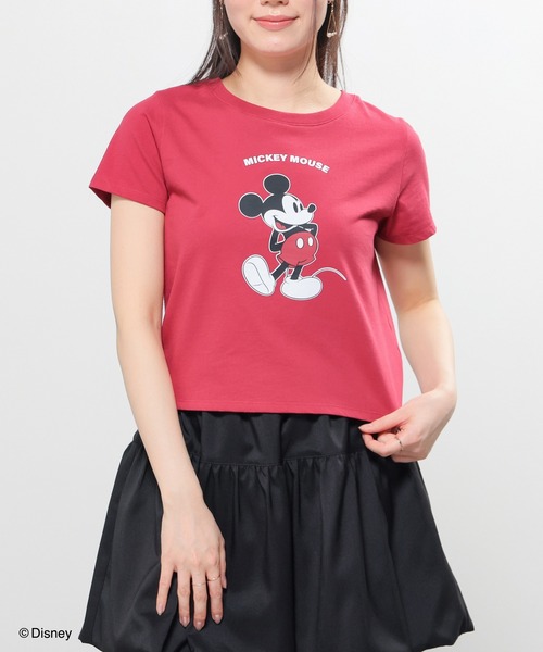 Honeys(ハニーズ)の「ディズニー/コンパクトTシャツ(Tシャツ/カットソー・レディース・ホワイト/ピンク/レッド/ブラック/イエロー・L/M/S)」の12枚目の写真