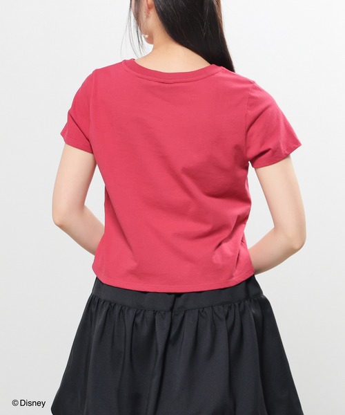 Honeys(ハニーズ)の「ディズニー/コンパクトTシャツ(Tシャツ/カットソー・レディース・ホワイト/ピンク/レッド/ブラック/イエロー・L/M/S)」の14枚目の写真