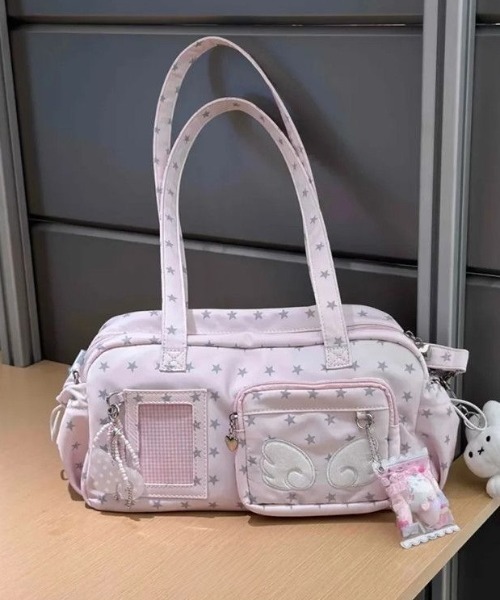 LAC-VERT（ラック・ヴェール）の「【推し活】エンジェルコアハンドバッグ（ハンドバッグ・レディース・ブルー/ピンク/ホワイト/グレー・FREE）」の11枚目の写真