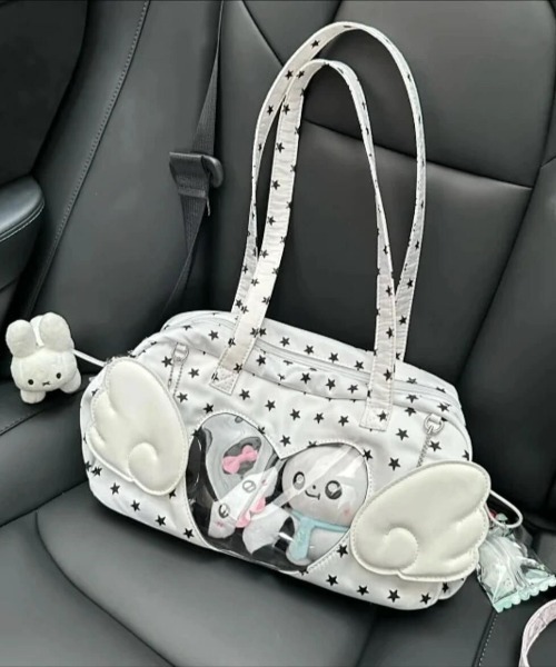 LAC-VERT（ラック・ヴェール）の「【推し活】エンジェルコアハンドバッグ（ハンドバッグ・レディース・ブルー/ピンク/ホワイト/グレー・FREE）」の13枚目の写真